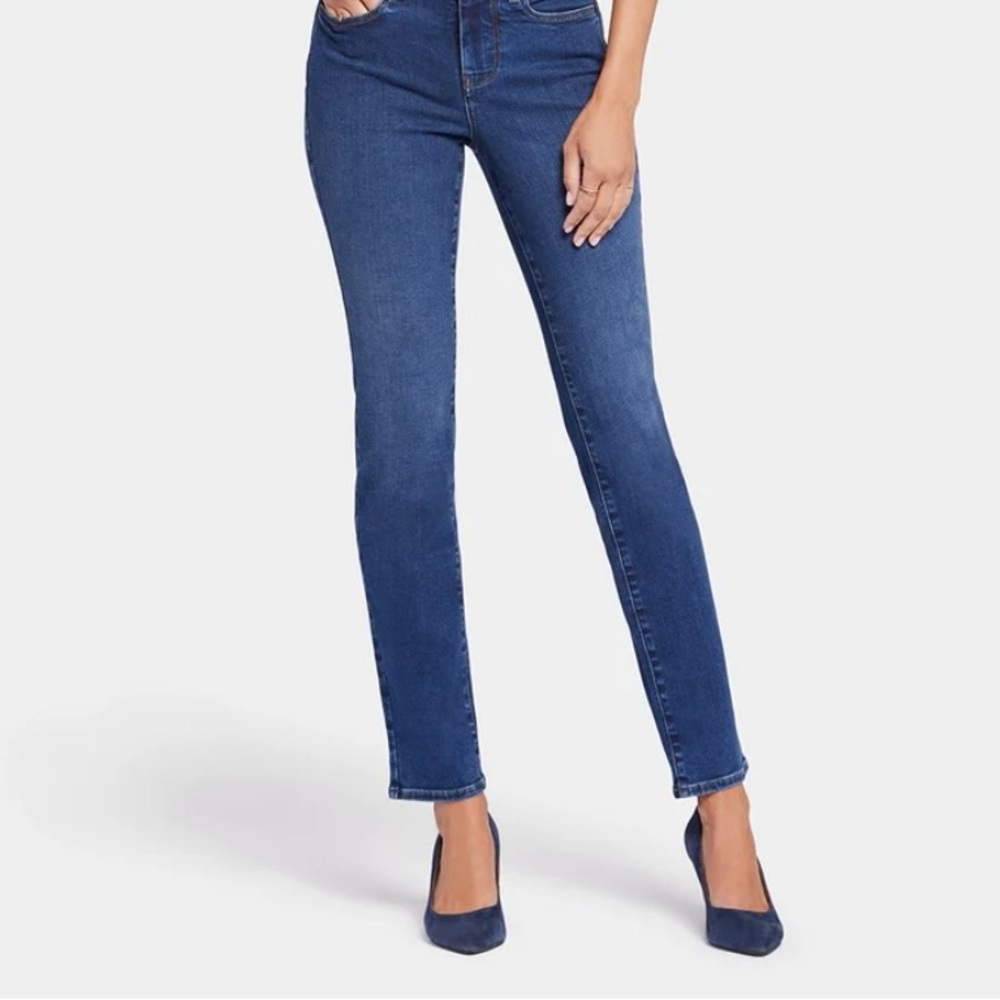 BNWT NYDJ Women's Sheri Slim Tall Jeans in Cooper with 36” inseam, size 0 (25)